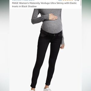 PAIGE Black Maternity Jeans EUC